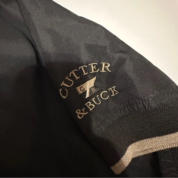 Cutter Buck Men Large Black Windbreaker Shirt - Picture 7 of 8